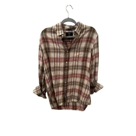 Men's button down plaid shirt by 1901 size large - Picture 1 of 3